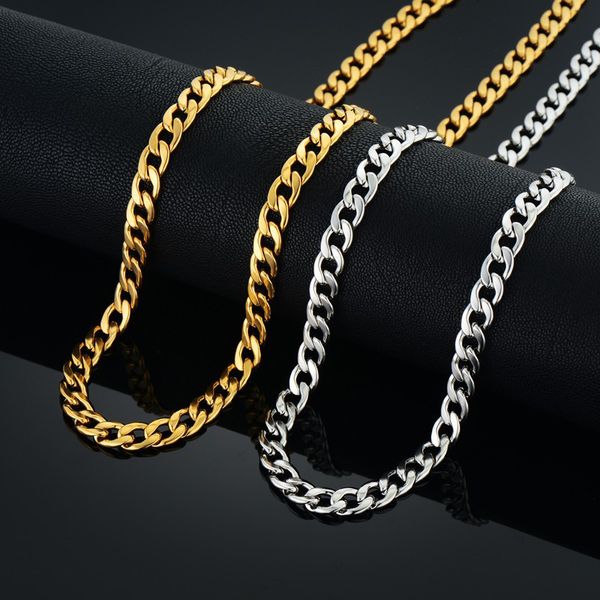 7mm curb cuban link chain necklace gold/silver color stainless steel choker long necklace men's hip hop jewelry dropshipping
7mm curb cuban link chain necklace gold/silver color stainless steel choker long necklace men's hip hop jewelry dropshipping
