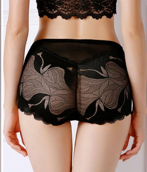 fat mm lace women's underwear cotton high waisted briefs seamless large transparent, Black;pink 
fat mm lace women's underwear cotton high waisted briefs seamless large transparent, Black;pink