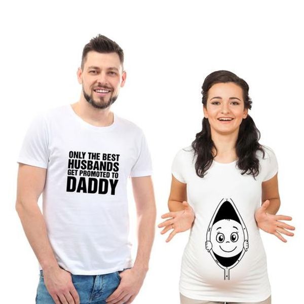 1pcs pregnancy announcement couples t shirts pregnant plus size family matching t-shirts clothes mommy daddy to be tshirt, Blue
1pcs pregnancy announcement couples t shirts pregnant plus size family matching t-shirts clothes mommy daddy to be tshirt, Blue