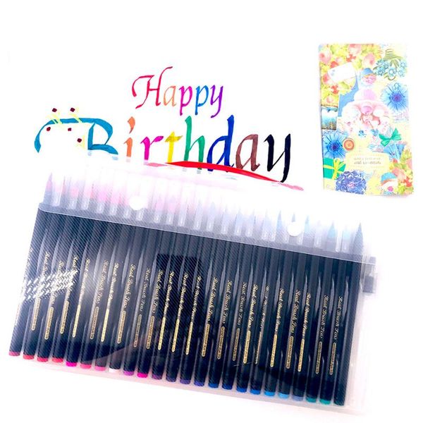 48 pcs watercolor brush pens +2 pcs water pens for art markers drawing coloring manga calligraphy school supplies stationery
48 pcs watercolor brush pens +2 pcs water pens for art markers drawing coloring manga calligraphy school supplies stationery