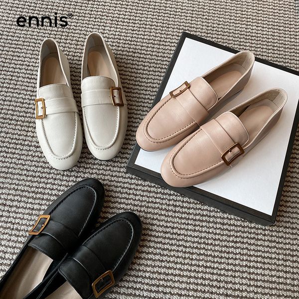 ennis casual leather shoes for women flat loafers genuine leather boat shoes round toe buckle spring autumn fashion c0056, Black
ennis casual leather shoes for women flat loafers genuine leather boat shoes round toe buckle spring autumn fashion c0056, Black
