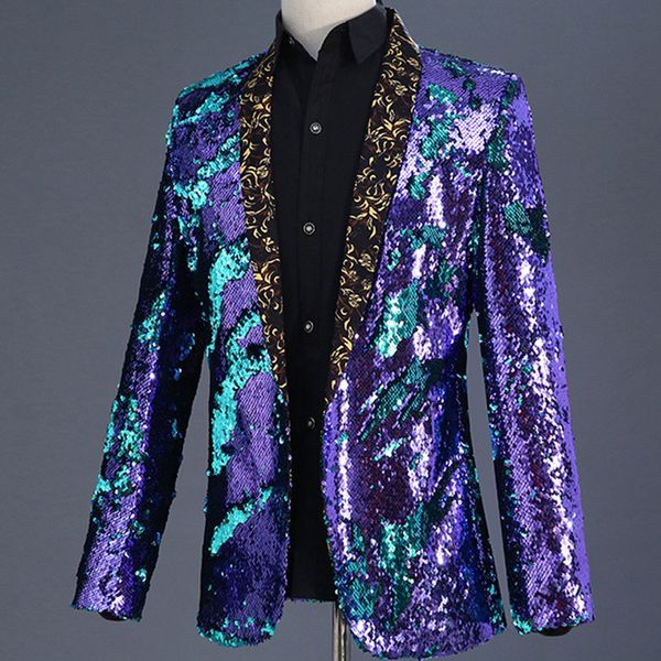 luxury purple sequin tuxedo blazer men shawl lapel dress jacket coat male wedding party dinner stage costume homme, White;black
luxury purple sequin tuxedo blazer men shawl lapel dress jacket coat male wedding party dinner stage costume homme, White;black