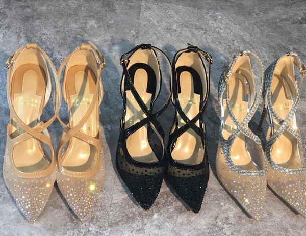 sale-casual designer lady fashion mesh nude strass criss cross strappy point toe high heels pumps stiletto heeled, Black
sale-casual designer lady fashion mesh nude strass criss cross strappy point toe high heels pumps stiletto heeled, Black