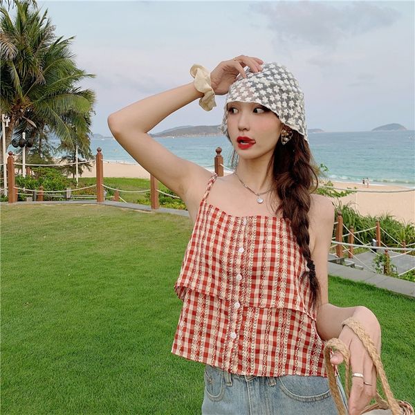 cjipp hipster double-sided plaid sleeveless suspender 2020 sweet inside and outside bottoming camisole vest hipster double-sided plaid sleev, Camo
cjipp hipster double-sided plaid sleeveless suspender 2020 sweet inside and outside bottoming camisole vest hipster double-sided plaid sleev, Camo