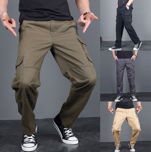 men's pants 2021 joggers male trousers casual fashion outdoors solid work multi-pocket #g3, Black
men's pants 2021 joggers male trousers casual fashion outdoors solid work multi-pocket #g3, Black