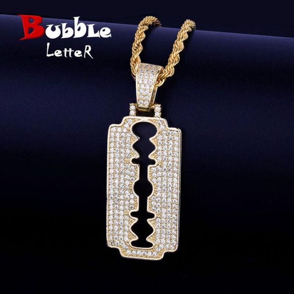men's razor blade pendant necklace & pendant with steel rope chain gold color cubic zircon men's hip hop jewelry for gift
men's razor blade pendant necklace & pendant with steel rope chain gold color cubic zircon men's hip hop jewelry for gift