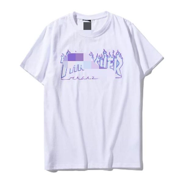 2019 european and american fashion short sleeve men's and women's classic summer flame lovers alphabet men's and women's, White
2019 european and american fashion short sleeve men's and women's classic summer flame lovers alphabet men's and women's, White