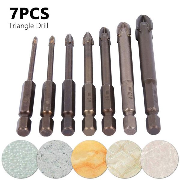 7 pcs/set cross hex tile bits glass ceramic concrete hole opener alloy triangle drill size 3mm/4mm/5mm/6mm/8mm/10mm/12mm
7 pcs/set cross hex tile bits glass ceramic concrete hole opener alloy triangle drill size 3mm/4mm/5mm/6mm/8mm/10mm/12mm