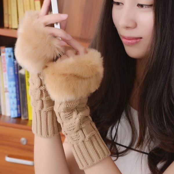 imitation rabbit fur warm and winter warm knitted women' half finger gloves long triangle twist gloves, Blue;gray
imitation rabbit fur warm and winter warm knitted women' half finger gloves long triangle twist gloves, Blue;gray