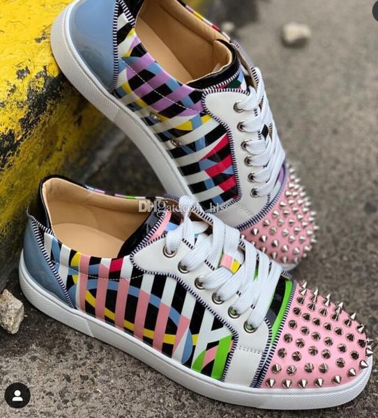 factory wholesale red bottom spiked homme flats louisflats shoes orlato junior spikes orlato men's flat patent leather stripe rivets to, Black
factory wholesale red bottom spiked homme flats louisflats shoes orlato junior spikes orlato men's flat patent leather stripe rivets to, Black