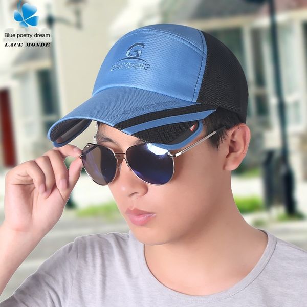hat men's summer fishing sun-proof retractable sun hat women's korean outdoor sports baseball baseball cap outdoor sports cap, Blue;gray
hat men's summer fishing sun-proof retractable sun hat women's korean outdoor sports baseball baseball cap outdoor sports cap, Blue;gray