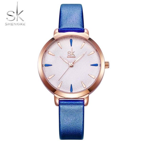 shengke new blue leather strap women colorful watches quartz ladies watch simple casual dial price light relogio feminino, Slivery;brown
shengke new blue leather strap women colorful watches quartz ladies watch simple casual dial price light relogio feminino, Slivery;brown