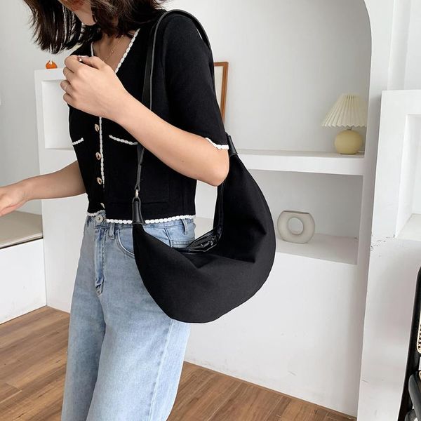 women solid large capacity shoulder handbags fashion canvas dumpling hobos bags popular simple female daily bag
women solid large capacity shoulder handbags fashion canvas dumpling hobos bags popular simple female daily bag
