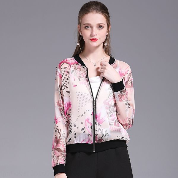 ugmkq 2019 new women's summer fashion elegant v-neck long-sleeved printed cardigan suit suit baseball uniform baseball uniform sunscree, Black;brown
ugmkq 2019 new women's summer fashion elegant v-neck long-sleeved printed cardigan suit suit baseball uniform baseball uniform sunscree, Black;brown