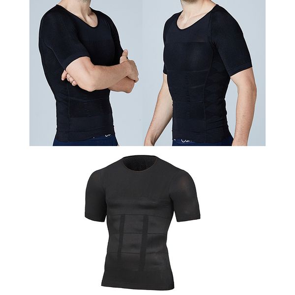 men bodybuilding abdomen compression male fitness belly body shaper vest fat burn muscle trainer short sleeve shapewear posture tank, Black;white
men bodybuilding abdomen compression male fitness belly body shaper vest fat burn muscle trainer short sleeve shapewear posture tank, Black;white