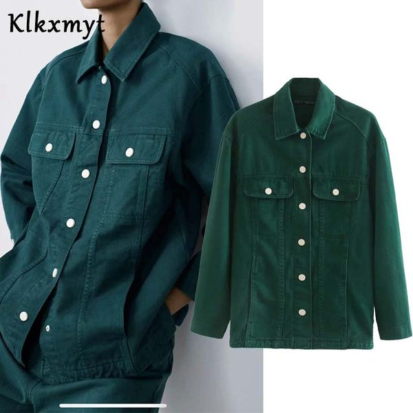 klkxmyt denim jacket women coat 2020 fashion pockets jacket coat vintage lapel button long sleeve female outerwear chic, Black;brown 
klkxmyt denim jacket women coat 2020 fashion pockets jacket coat vintage lapel button long sleeve female outerwear chic, Black;brown