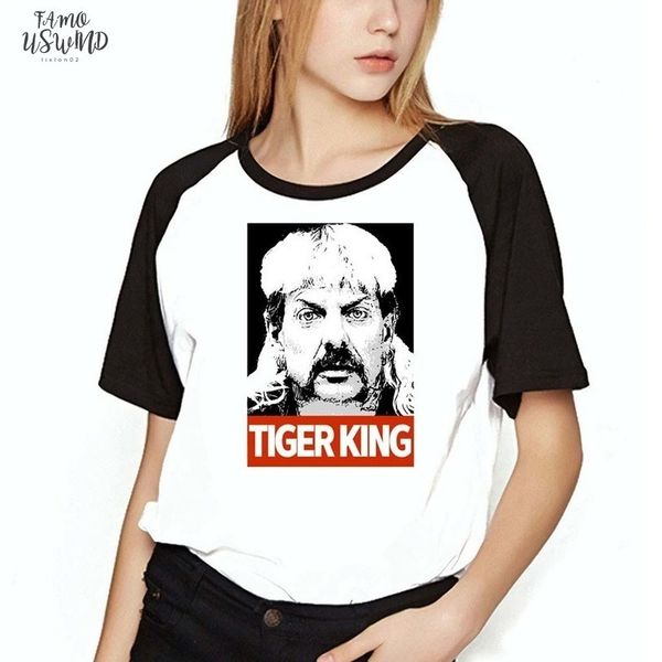 womens t shirt tiger king print joe exotic pink awesome artwork printed black sleeve tee drop shipping, White
womens t shirt tiger king print joe exotic pink awesome artwork printed black sleeve tee drop shipping, White