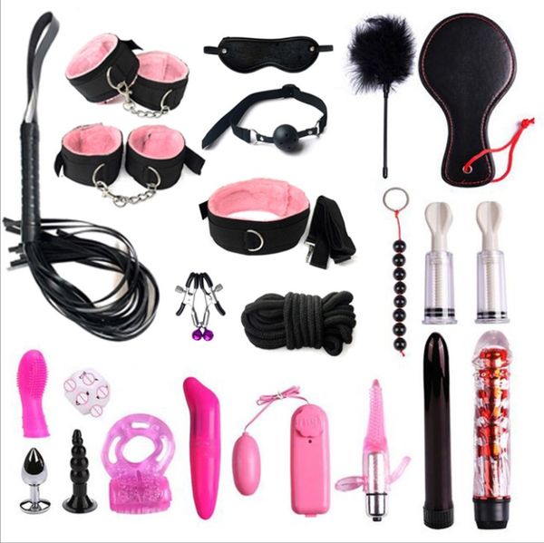 bondage piece set toys ropes sm 23 love products kit restraint fetish tooljouets for sexuelstoys adults nurku, Red;black
bondage piece set toys ropes sm 23 love products kit restraint fetish tooljouets for sexuelstoys adults nurku, Red;black