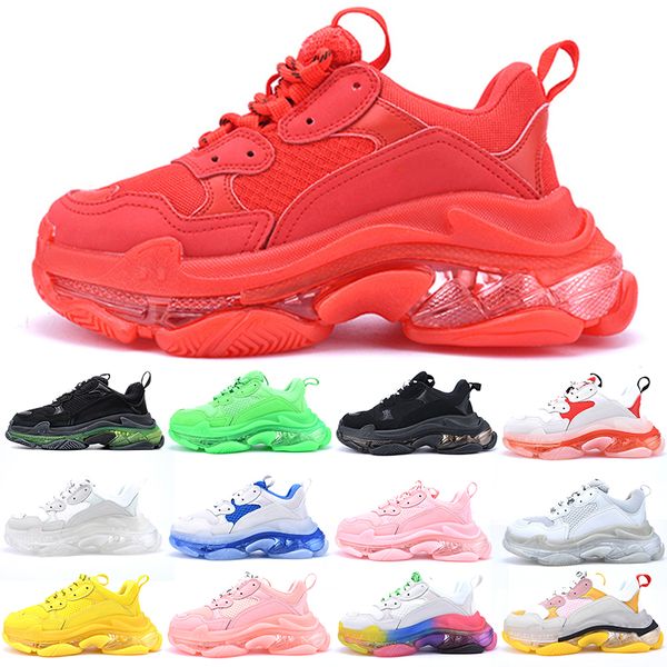 triple s crystal bottom men women casual shoes mens trainers white black green rainbow red pink combination nitrogen sneakers size 36-45
triple s crystal bottom men women casual shoes mens trainers white black green rainbow red pink combination nitrogen sneakers size 36-45