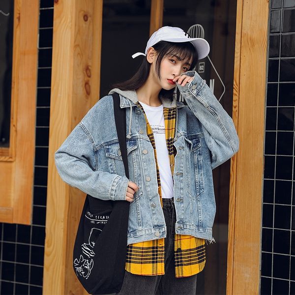 3uwsi 2020 korean style bfstyle couple baseball suit short coat denim short coat spring loose all-match large size baseball suit women, Black;brown
3uwsi 2020 korean style bfstyle couple baseball suit short coat denim short coat spring loose all-match large size baseball suit women, Black;brown