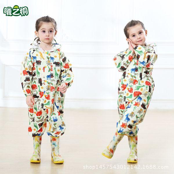 children's boys' babies' jumpsuit girls' primary school students' hooded children's poncho pupil raincoat hat, Black
children's boys' babies' jumpsuit girls' primary school students' hooded children's poncho pupil raincoat hat, Black