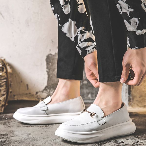 korean style men's casual platform shoes comfortable slip on summer shoe wedding party dress white loafers young sneakers sapato, Black
korean style men's casual platform shoes comfortable slip on summer shoe wedding party dress white loafers young sneakers sapato, Black