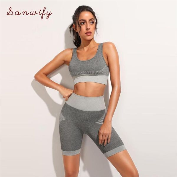 summer seamless gym shorts suit 2 piece set women blue green red crop tank sportswear workout outfit fitness clothing, White;red
summer seamless gym shorts suit 2 piece set women blue green red crop tank sportswear workout outfit fitness clothing, White;red