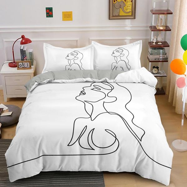 simple line stylish home textile bedding sets twin king size bed set bedclothes duvet cover with pillowcase 2/3pcs
simple line stylish home textile bedding sets twin king size bed set bedclothes duvet cover with pillowcase 2/3pcs