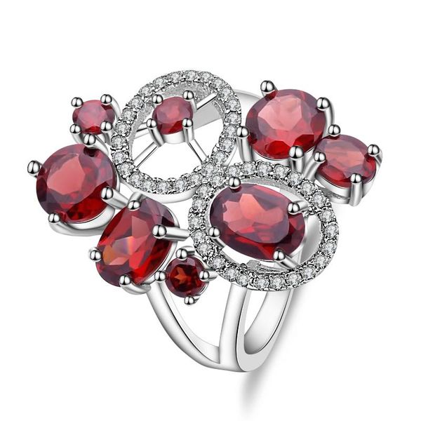 gem's ballet 5.08ct natural red garnet gemstone flower ring for women wedding 925 sterling silver fine jewelry, Golden;silver
gem's ballet 5.08ct natural red garnet gemstone flower ring for women wedding 925 sterling silver fine jewelry, Golden;silver