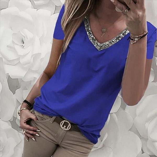 блестки neck t shirt женщины лепесток рукава повседневная sexy vintage modis с коротким рукавом v шеи топы свободная партия летняя майка pol, White
блестки neck t shirt женщины лепесток рукава повседневная sexy vintage modis с коротким рукавом v шеи топы свободная партия летняя майка pol, White