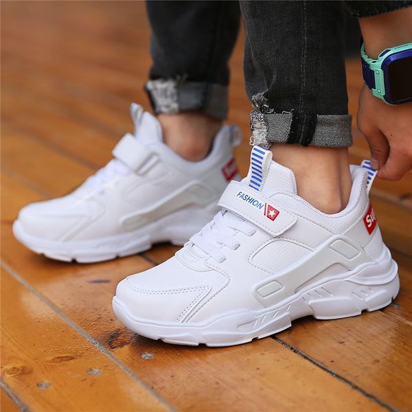 white sneakers boy's shoes 2019 autumn leather children's sports shoes primary school students big and middle school children', Black
white sneakers boy's shoes 2019 autumn leather children's sports shoes primary school students big and middle school children', Black