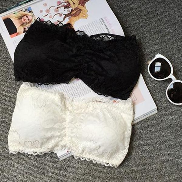 new arrival women's cut out strapless tube padded cross back lace crop bra top, Black;white
new arrival women's cut out strapless tube padded cross back lace crop bra top, Black;white