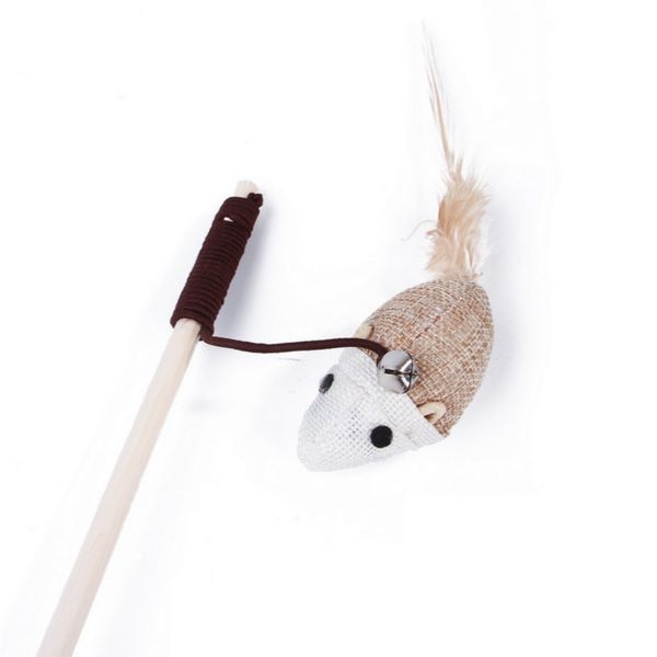 handmade pet cat teaser toys feather linen wand cat catcher teaser stick cat interactive toys wood rod mouse toy with mini bell
handmade pet cat teaser toys feather linen wand cat catcher teaser stick cat interactive toys wood rod mouse toy with mini bell