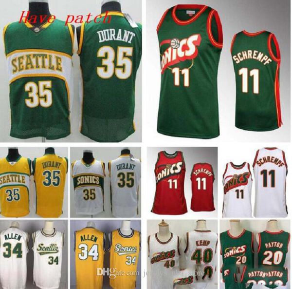 men's basketball seattle supersonics 35 durant 11 schrempf 20 payton 34 allen 40 kemp retro home swingman jersey 02 07, Black;red
men's basketball seattle supersonics 35 durant 11 schrempf 20 payton 34 allen 40 kemp retro home swingman jersey 02 07, Black;red