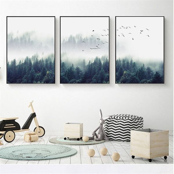 3 панели nordic fog лесных птицы пейзаж холст art картина скандинавского wall art poster печать фото гостиная современного home decor
3 панели nordic fog лесных птицы пейзаж холст art картина скандинавского wall art poster печать фото гостиная современного home decor