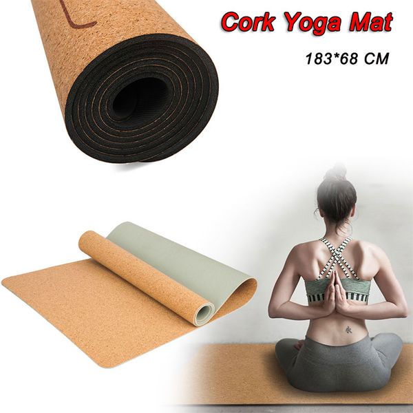 yoga mats 5mm non-slip natural cork tpe women mat fitness men gym sports pilates exercise pads absorb sweat odorless 
yoga mats 5mm non-slip natural cork tpe women mat fitness men gym sports pilates exercise pads absorb sweat odorless