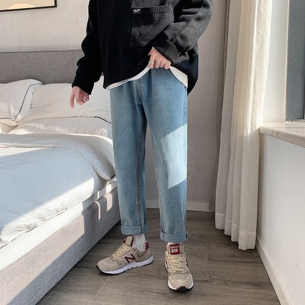 men's trendy straight loose korean style trendy season new casual pants jeans and jeans versatile casual pants for men, Blue
men's trendy straight loose korean style trendy season new casual pants jeans and jeans versatile casual pants for men, Blue