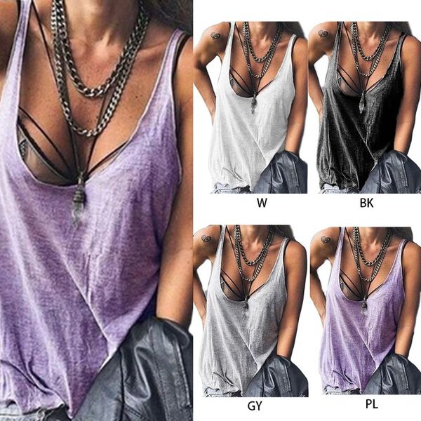 lingerie womens sleeveless tank low cut neckline solid color loose casual beach cami vest swimsuit cover up streetwear, Black;white
lingerie womens sleeveless tank low cut neckline solid color loose casual beach cami vest swimsuit cover up streetwear, Black;white