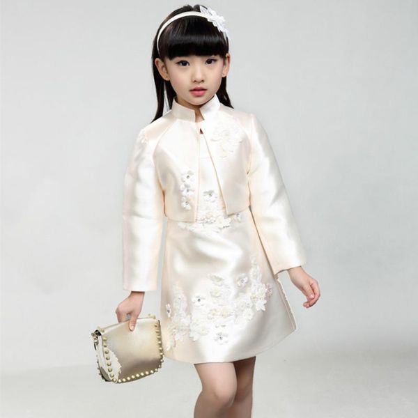 flower girls formal dresses lace flower wedding clothing costumes new arrival twinset long sleeve dress size 110-160, Red;yellow
flower girls formal dresses lace flower wedding clothing costumes new arrival twinset long sleeve dress size 110-160, Red;yellow