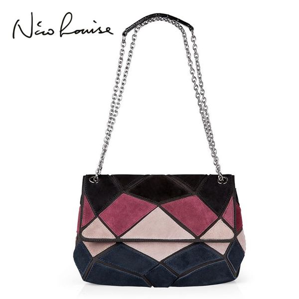 women real suede leather shoulder bag fashion lady patch-color chain crossbody purse bolsa female messenger handbag sac
women real suede leather shoulder bag fashion lady patch-color chain crossbody purse bolsa female messenger handbag sac