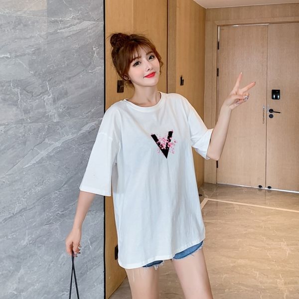 fycsw cotton 2020 summer new korean style short-sleeve t-shirt d t-shirt women's round neck internet celebrity versatile half sleeve la, White
fycsw cotton 2020 summer new korean style short-sleeve t-shirt d t-shirt women's round neck internet celebrity versatile half sleeve la, White