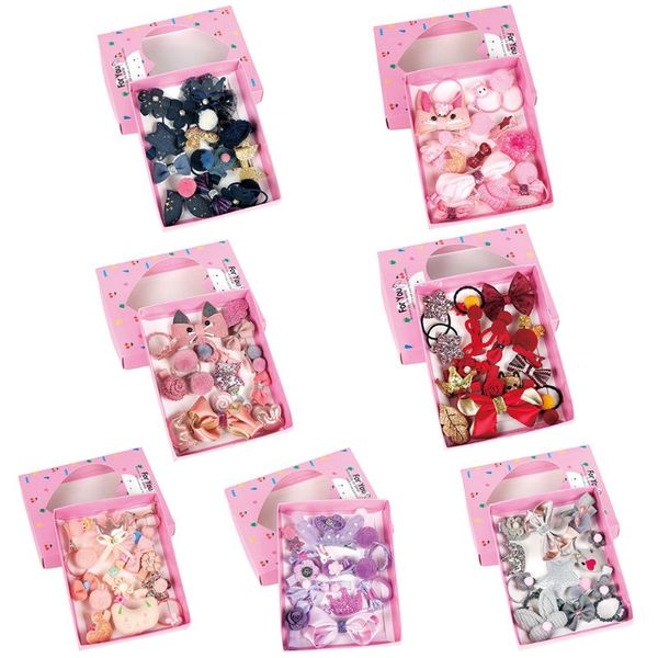 18pcs/set kids baby girls hair accessories glitter cute cartoon bowknot clip ponytail holder tie headress with gift box, Slivery;white
18pcs/set kids baby girls hair accessories glitter cute cartoon bowknot clip ponytail holder tie headress with gift box, Slivery;white
