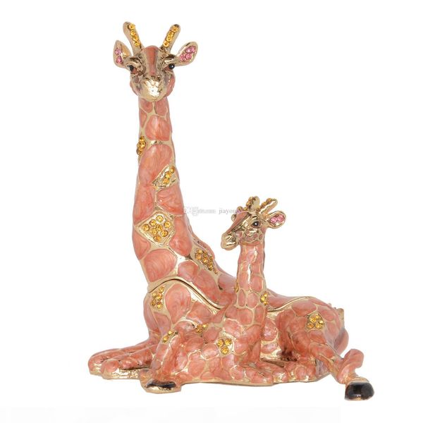giraffe and baby keepsake box with crystals jewelry trinket box giraffe figurine collectible novelty gifts, Black;white
giraffe and baby keepsake box with crystals jewelry trinket box giraffe figurine collectible novelty gifts, Black;white