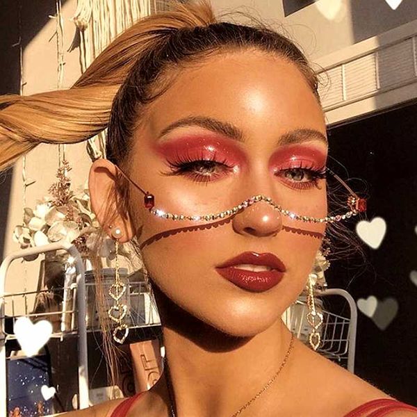 fashion diamond glasses frames for women luxury half frame sunglasses women rhinestone eyeglasses wave frames eyewear decoration, White;black
fashion diamond glasses frames for women luxury half frame sunglasses women rhinestone eyeglasses wave frames eyewear decoration, White;black