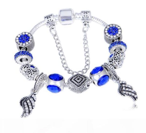 18 19 20 21cm charm bracelets deep blue cat eye bracelet diy feather pendant beaded bracelet w86, Golden;silver
18 19 20 21cm charm bracelets deep blue cat eye bracelet diy feather pendant beaded bracelet w86, Golden;silver