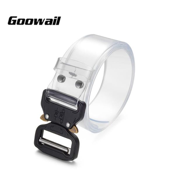 goowail 2020 female tactical transparent pvc belts for women fashion strap for ladies accessories, Black;brown
goowail 2020 female tactical transparent pvc belts for women fashion strap for ladies accessories, Black;brown