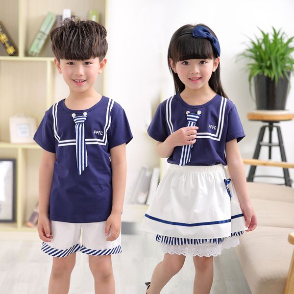 children's school uniform clothing and short sleeved chorus of primary school students reading british student uniforms, White
children's school uniform clothing and short sleeved chorus of primary school students reading british student uniforms, White