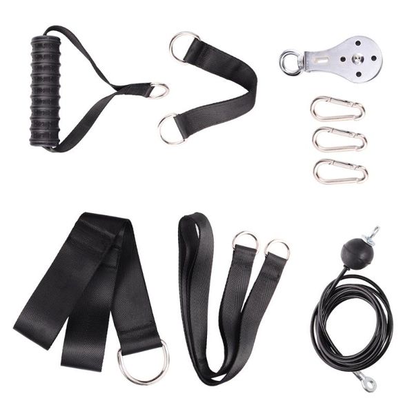1 set triceps pulldown attachment set arm strength training rope forearm wrist trainer triceps rope cable pulley system (assorte
1 set triceps pulldown attachment set arm strength training rope forearm wrist trainer triceps rope cable pulley system (assorte