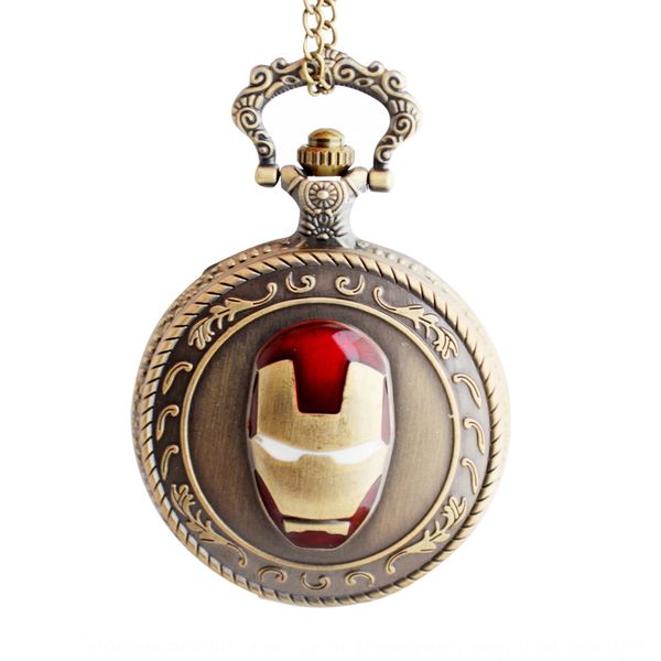 cartoon style children's necklace pocket watch iron man quartz pocket watch flip quartz necklace, Blue
cartoon style children's necklace pocket watch iron man quartz pocket watch flip quartz necklace, Blue