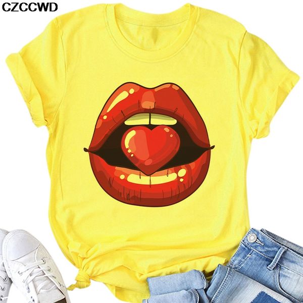 yellow 2020 new summer female tees red mouth lip kiss love women t-shirts fun leopard graphic tshirt harajuku woman t shirt, White
yellow 2020 new summer female tees red mouth lip kiss love women t-shirts fun leopard graphic tshirt harajuku woman t shirt, White